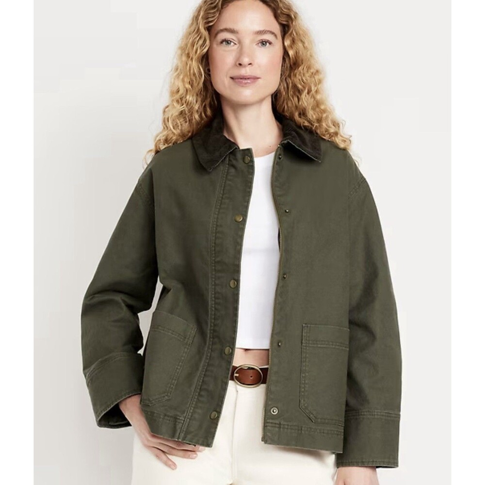 Old Navy Olive Green Utility Jacket